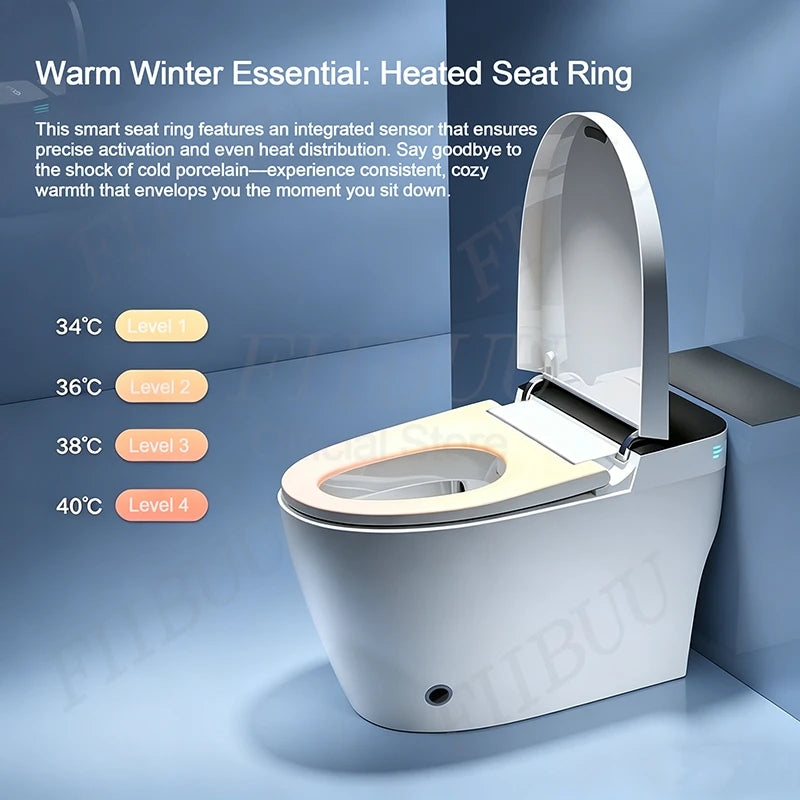Smart Toilet Bidet System Luxury Integrated Toilet Seat