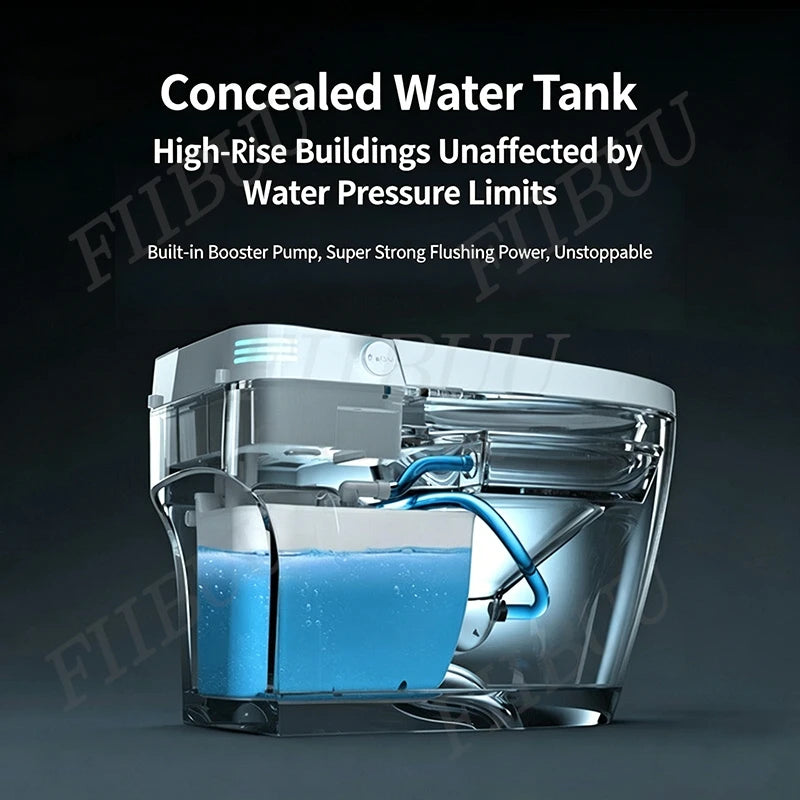 Smart Toilet Bidet System Luxury Integrated Toilet Seat